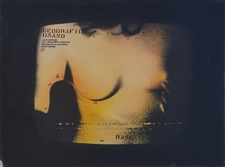 PLESSI FABRIZIO Reggio Emilia 1940 "Geografico umano"