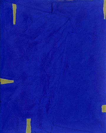 BERLINGERI CESARE Cittanova 1948 "Grande oltremare piegato con segni gialli"