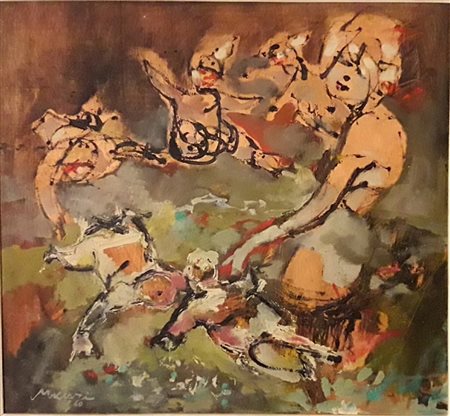 MACCARI MINO Siena 1898 - Roma 1989 "Girotondo"