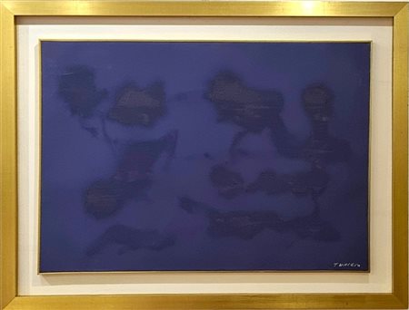 TURCATO GIULIO Mantova 1912 - Roma 1995 "Cangiante in viola"