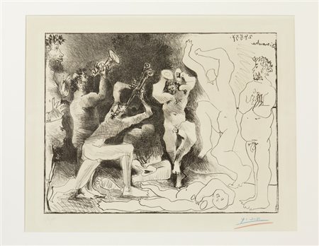 PICASSO PABLO (1881 - 1973) - LA DANSE DES FAUNES.