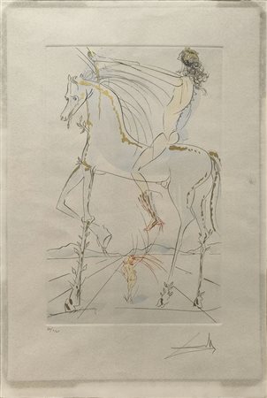 DALI' SALVADOR (1904 - 1989) - LE CHEVAL DU PHARAON.