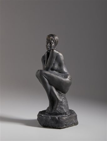 GRECO EMILIO (1913 - 1995) - FIGURA ACCOCCOLATA .