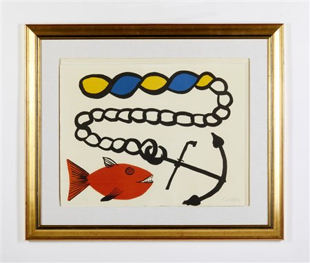 CALDER ALEXANDER (1898 - 1976) - FISH AND ANCHOR (1970 ca).