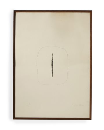 FONTANA LUCIO (1899 - 1968) - CONCETTO SPAZIALE (DAL PORTFOLIO PRESENZE).