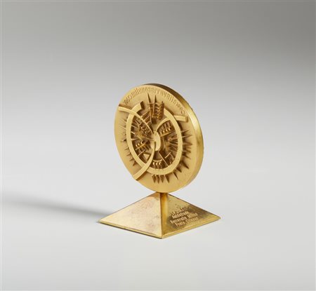 POMODORO ARNALDO (1926 - 2025) - MEDAGLIA PER AUTOSTRADA MILANO SERRAVALLE PONTE CHIASSO.