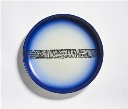 SCANAVINO EMILIO (1922 - 1986) - SENZA TITOLO (PIATTO BLU).