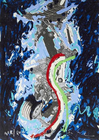 SCHIFANO MARIO (1934 - 1998) - I QUARANT'ANNI DELL' AUTOMOBILE.