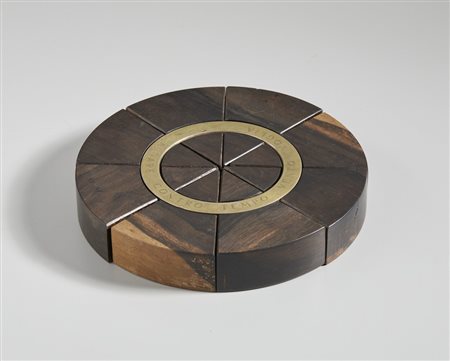 BOETTI ALIGHIERO (1940 - 1994) - FERRO E LEGNO (ANDARE CONTRO TEMPO VENTO VOGLIA).