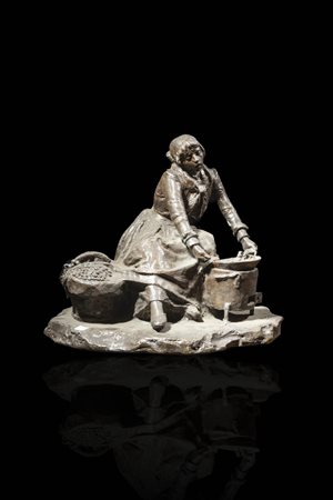 CELESTINO FUMAGALLI<BR>Torino 1864 - Milano 1961<BR>"Bele caude!"