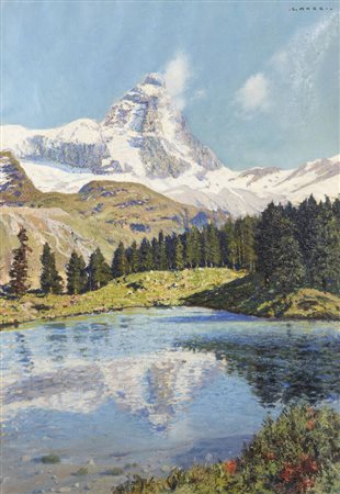 CESARE MAGGI<BR>Roma 1881 - 1961 Torino<BR>"Il Cervino d'Estate" 1926-1929