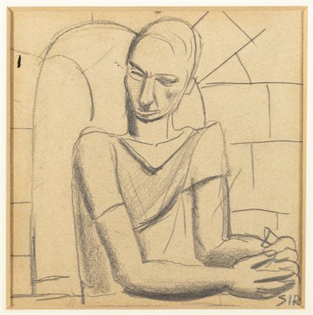 MARIO SIRONI<BR>Sassari 1885 - 1961 Milano<BR>"Senza titolo" metà degli anni Venti