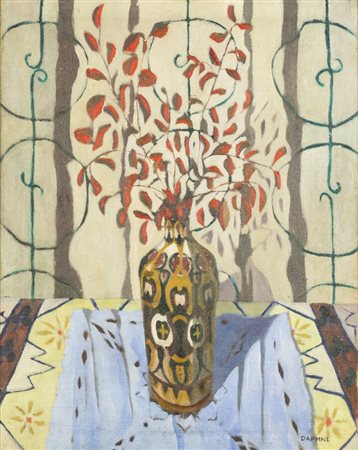 DAPHNE MAUGHAM CASORATI<BR>Londra (Regno Unito) 1897 - 1982 Torino<BR>"Vaso di fiori"