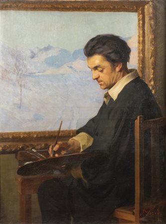 ORESTE PIZIO Torino 1879 - 1938 "Ritratto di Felice Vellan"