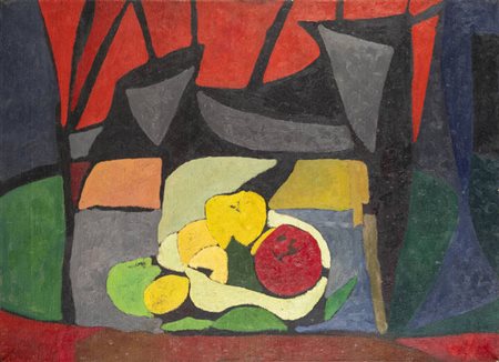 FRANCESCO CASORATI<BR>Torino 1934 - 2013<BR>"Natura morta"