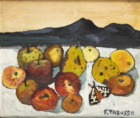 FRANCESCO TABUSSO<BR>Sesto San Giovanni (MI) 1930 - 2012 Torino<BR>"Natura morta"