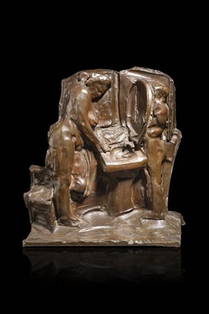 AUGUSTO PEREZ<BR>Messina 1929- 2000 Napoli<BR>"Toilette"