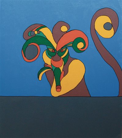 Gennaro Mele Napoli 1972 L'uomo corruttibile 2012 smalto su tela 90x80...