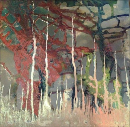 Katia Senes Oristano 1975 Senza titolo 2014 mixed media 30x30