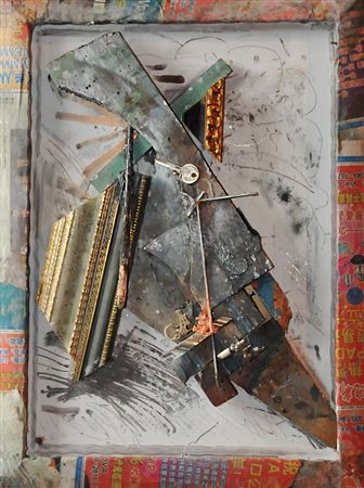 Roberto Gotta Neully sur Seine (Parigi) 1 Materiali 2014 Legno, collage,...