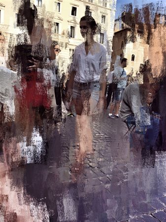 Rino Rossi Giulianova 1961 swarming 2015 iPhoneography 50x40 Certificato di...