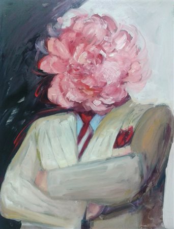 Massimiliano Malimpensa Como 1970 Truffator gentile 2014 Olio su tela 80x60...