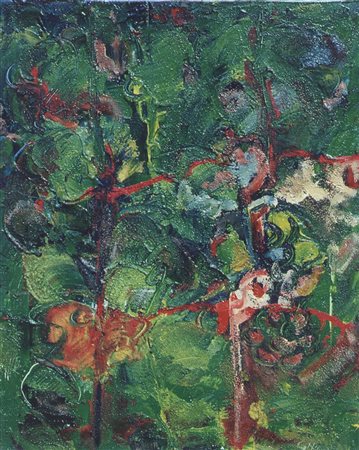 Giancarlo Nucci Rimini 1944 VIGNA II 2004 olio-pigmenti-zeoliti 50x40...