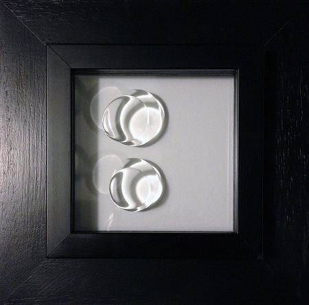 Max Coppeta Sarno 1980 Small Drop 2013 liquido cristallizzato su vetro, legno...