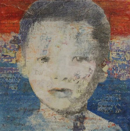 Alan Fecola castellanza 1980 Child 2014 Tecnica mista su tavola 40x40x5...