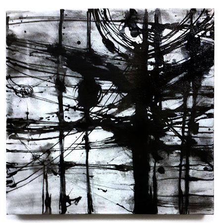 Eleonora Prado Milano 1 La stagione delle pioggie 2015 Inchiostro su tela con...