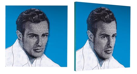 Drill Monkeys Borgomanero 1983 Marlon Brando 3D 2014 Acrilico su viti...