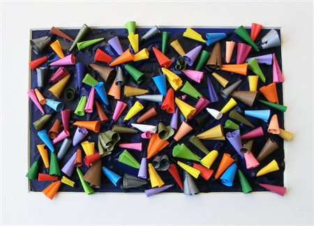 Fabio Savoldi Leno 2015 Cielo Stellato 2013 Pastelli e cera acrilico 20x15