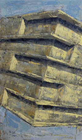 Francesco Campese Avallino 1986 struttura sospesa 2012 olio su tela 90x50...