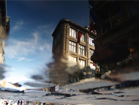 Jonathan Dy (Canada, 1980 - ) Old Montreal 2010 21 x 29,7 cm (18,6 x 28 cm...