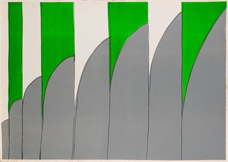 Carla Accardi (Trapani 1924 - Roma 2014)  - Dalla cartella Sequenze di un rapporto con il sud, 1973