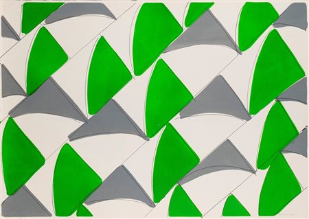 Carla Accardi (Trapani 1924 - Roma 2014)  - Dalla cartella Sequenze di un rapporto con il sud, 1973