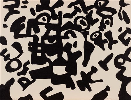 Carla Accardi (Trapani 1924 - Roma 2014)  - Bianco-nero,  