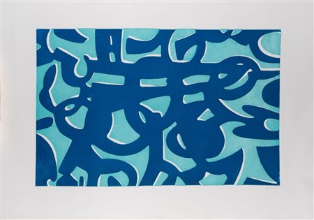 Carla Accardi (Trapani 1924 - Roma 2014)  - La ricerca del colore (azzurro),  