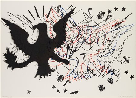 Franco Angeli (Roma 1935 - 1988)  - Soft dollar,  