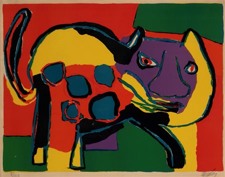 Karel Appel (Amsterdam 1921 - Zurigo 2006)  - Chat, 1969