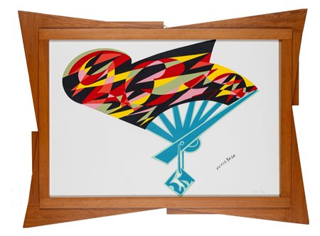 Giacomo Balla (Torino 1871 - Roma 1958)  - Bozzetto di ventaglio,  