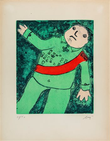 Enrico Baj (Milano 1924 - Vergiate 2003)  - Constant d'Aubigné, Barone di Surinau, 1965