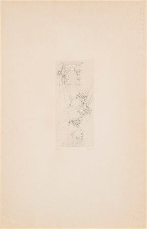 Hans Bellmer (Katowice 1902 - Parigi 1975)  - Senza titolo (Donna capovolta),  