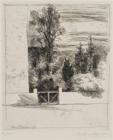 Lino Bianchi Barriviera (Montebelluna 1906 - Acilia 1985)  - Paesaggio, 1971