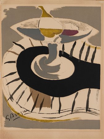 Georges Braque (Argenteuil 1882 - Parigi 1963)  - Compotier, 1952
