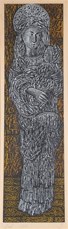 Corrado Cagli (Ancona 1910 - Roma 1976)  - Madonna con bambino, 1957