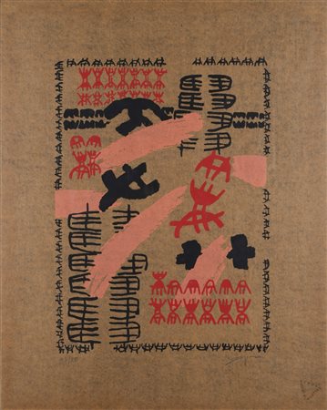 Giuseppe Capogrossi (Roma 1900 - 1972)  - Superficie, 1969/'71