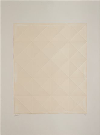 Enrico Castellani (Castelmassa 1930 - Viterbo 2017)  - Piegatura, 1974