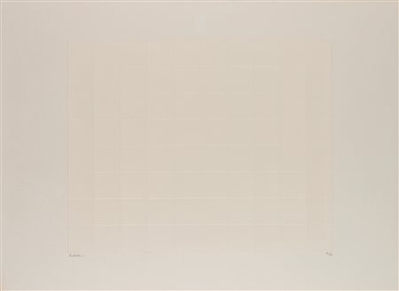 Enrico Castellani (Castelmassa 1930 - Viterbo 2017)  - Cordonatura, 1974