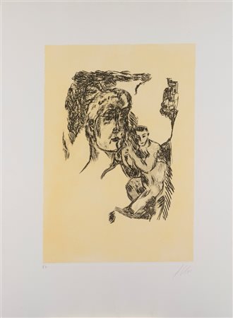 Sandro Chia (Firenze 1946)  - Senza titolo,  